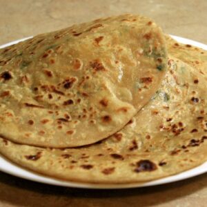 Spiced carom seed paratha in Cambridge, MA