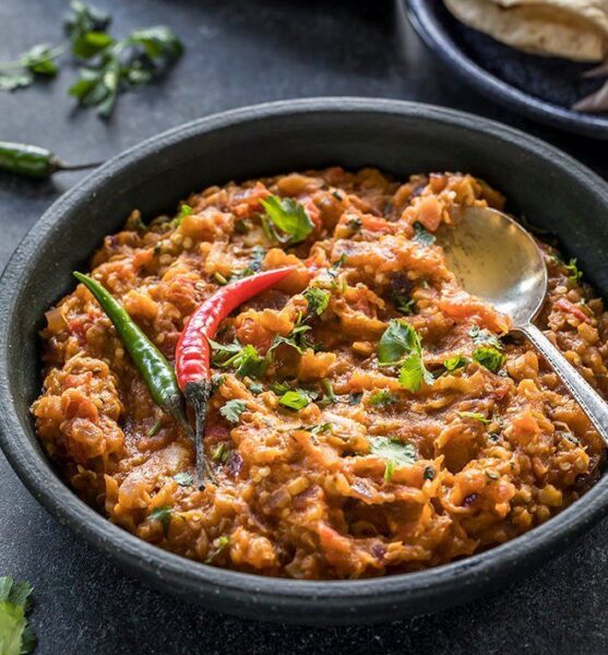 Authentic Punjabi BAINGAN BHARTA in Cambridge Ma