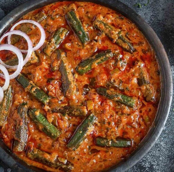 Bhindi masala sauteed with traditional spices in Cambridge Ma