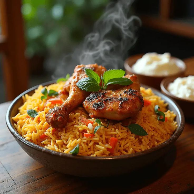 Chicken Tawa Biryani in Cambridge, Ma