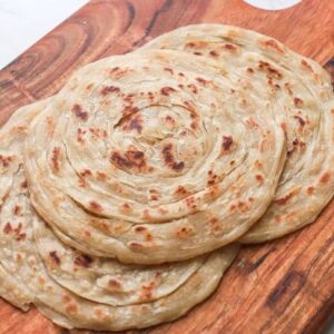 Flaky South Indian-style paratha in Cambridge, Ma