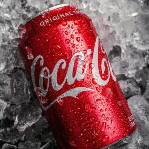 Coke can served chilled