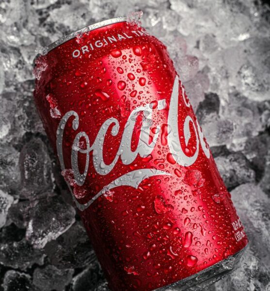 Coke can served chilled