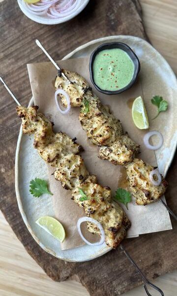 Black pepper chicken tikka in Cambridge, Ma